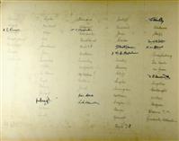 cc02017B 1940 signatures.jpg; cc02017; Cambridge University Christ's College 1940 Matriculation; Photograph